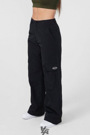 Dámské Kalhoty YoungLA Retro Cargo Joggers Černé | 501384HOR