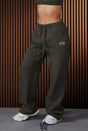 Dámské Kalhoty YoungLA Urban Straight Leg Jogger Forest Night | 706493WKX
