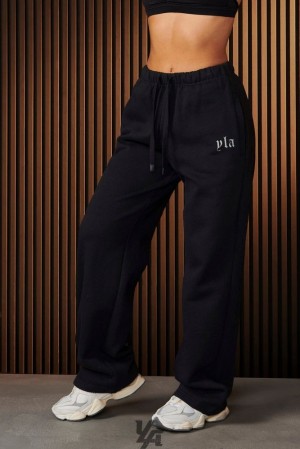 Dámské Kalhoty YoungLA Urban Straight Leg Jogger Raven | 150832DJP