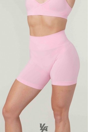 Dámské Kraťasy YoungLA Core Seamless Shorts Růžové | 628035OQT