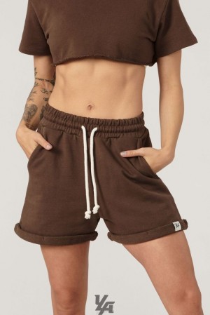 Dámské Kraťasy YoungLA Supreme Shorts Světle Hnědé | 327598KTF