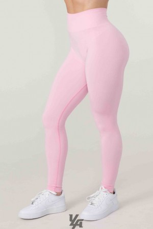Dámské Legíny YoungLA Core Seamless Leggings Růžové | 943016YOP