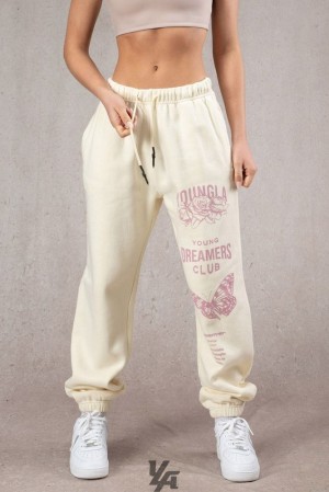 Dámské Legíny YoungLA Dreamers Joggers Krém | 025968BKW