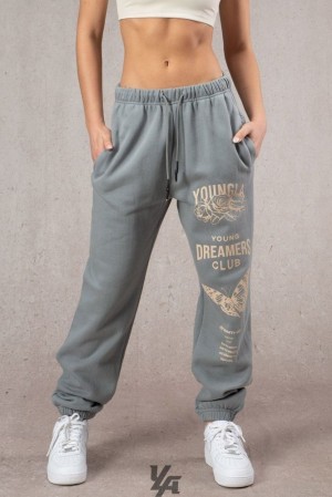 Dámské Legíny YoungLA Dreamers Joggers Slate | 149360JRT