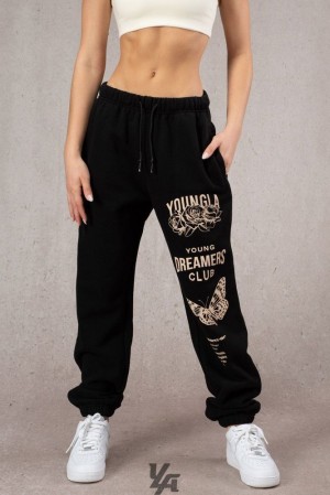Dámské Legíny YoungLA Dreamers Joggers Černé | 869250WSR