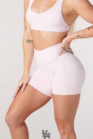 Dámské Legíny YoungLA Effortless Biker Shorts Levandule | 180529DKR