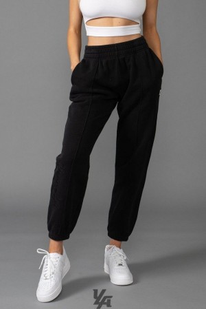 Dámské Legíny YoungLA Script Joggers Černé Blankyt Světle Modré | 876432UJS