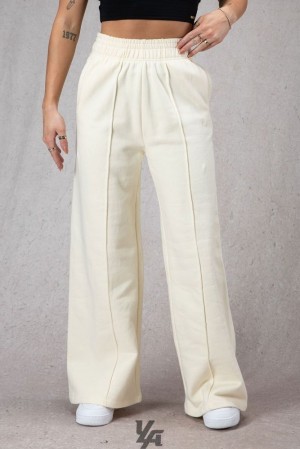 Dámské Legíny YoungLA Wide Leg Fleece Pants Bílé | 749832VAY