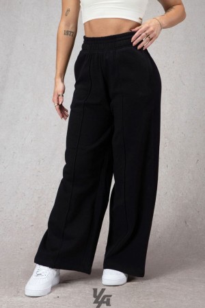 Dámské Legíny YoungLA Wide Leg Fleece Pants Černé | 325401ZFE