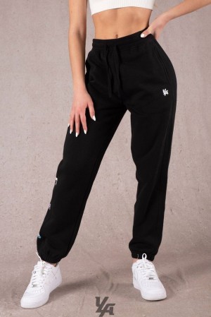 Dámské Legíny YoungLA Winter Bloom Joggers Černé | 253814MAZ