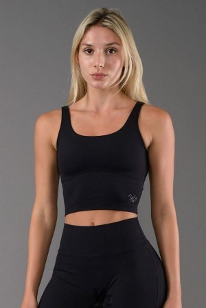 Dámské Sportovní Podprsenka YoungLA Level-up Sports Bra Černé | 781560JXE
