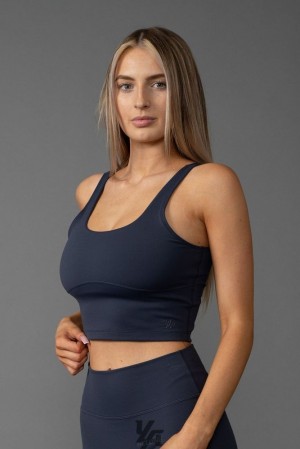 Dámské Sportovní Podprsenka YoungLA Level-up Sports Bra Blankyt | 365289RSC