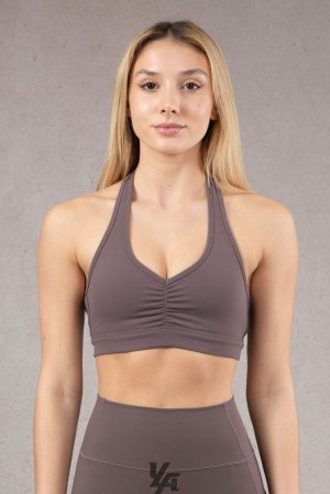 Dámské Sportovní Podprsenka YoungLA Power Backless Sports Bra Fialové | 790861XUB