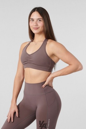 Dámské Sportovní Podprsenka YoungLA Power Backless Sports Bra Fialové | 937814PFW