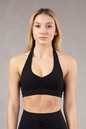 Dámské Sportovní Podprsenka YoungLA Power Backless Sports Bra Černé | 130576NDI