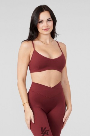Dámské Sportovní Podprsenka YoungLA Vital Sports Bra Vínové | 132697OLB