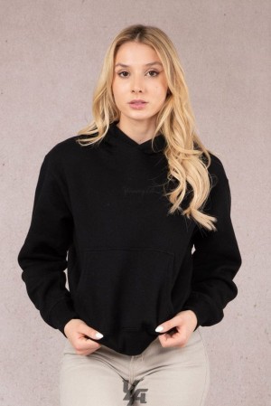Dámské Svrchní Oblečení YoungLA Staple Hoodie Černé | 409657OGB