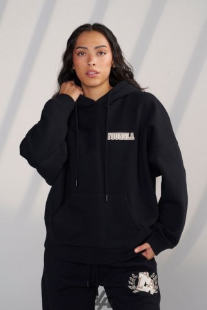Dámské Svrchní Oblečení YoungLA Teddy Hoodie Černé | 845716EJI