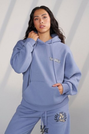 Dámské Svrchní Oblečení YoungLA Teddy Hoodie Blankyt | 095286RFT
