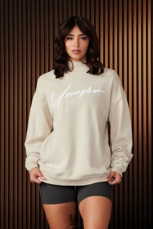 Dámské Svrchní Oblečení YoungLA Urban Crewneck Blankyt Světle Modré | 381476ZPS