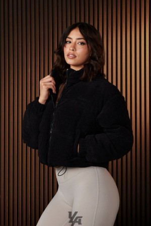 Dámské Svrchní Oblečení YoungLA Urban Puffer Raven | 430851SKP