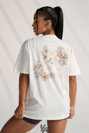 Dámské Topy YoungLA Bloc Oversized Tee Muted Berry | 273104RNU