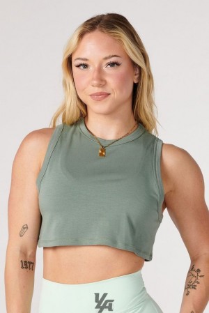 Dámské Topy YoungLA Cloud Modal Tank Olivy Zelené Zelene | 567942YUD