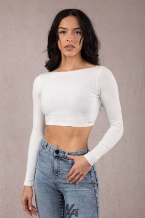 Dámské Topy YoungLA Grace Cropped Top Coconut Milk | 921583WYB