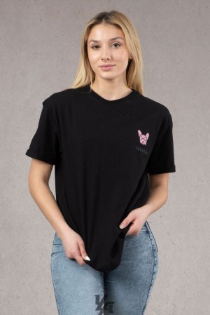 Dámské Topy YoungLA Iggy Oversized Tee Černé | 968354TRF