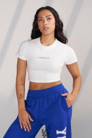 Dámské Topy YoungLA Og Baby Tee Bílé Blankyt | 510749IVT