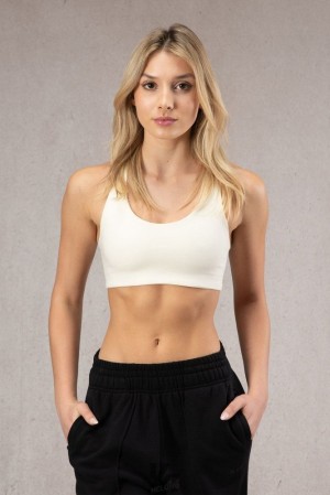 Dámské Topy YoungLA Og Racerback Bílé | 023689JZL