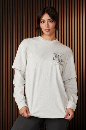 Dámské Topy YoungLA Urban Layer Tee Marble | 637148PVW