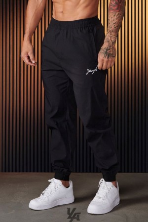 Pánské Jogger Kalhoty YoungLA Airwave Joggers Černé | 890251FUX