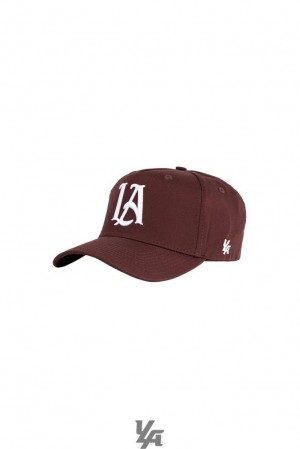 Pánské Klobouky YoungLA A-frame La Snapback Hat 2.0 Vínové | 825706HKF
