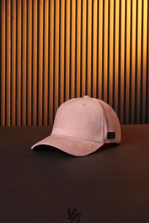 Pánské Klobouky YoungLA Corduroy Hats Růžové | 256803GEY