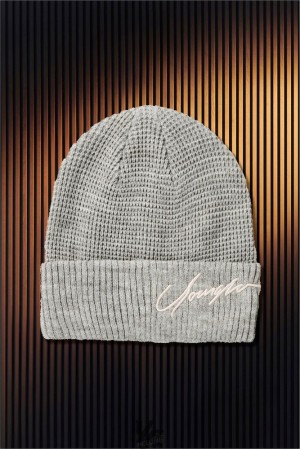 Pánské Klobouky YoungLA Signature Beanies Šedé | 103985AXC