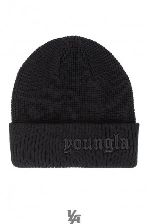 Pánské Klobouky YoungLA Testament Beanies Černé | 856179LFV