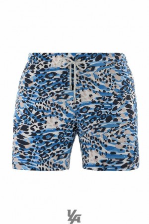 Pánské Kraťasy YoungLA Abstract Swim Shorts '22 Leopard | 158236TLX
