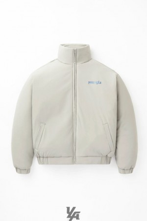 Pánské Svrchní Oblečení YoungLA Alpine Puffy Jacket Hnědé Olivy Zelené | 128760TVS