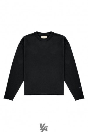 Pánské Svrchní Oblečení YoungLA Anarchy Crewnecks Černé Blankyt Světle Modré | 624530ASZ