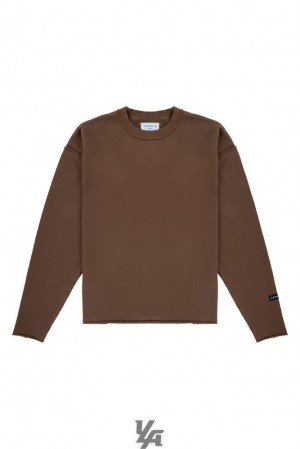 Pánské Svrchní Oblečení YoungLA Anarchy Crewnecks Hnědé Blankyt Světle Modré | 286705FNM