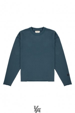 Pánské Svrchní Oblečení YoungLA Anarchy Crewnecks Tyrkysové Blankyt Světle Modré | 386570PJF