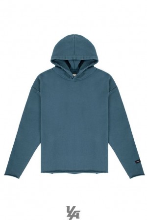 Pánské Svrchní Oblečení YoungLA Anarchy Hoodies Tyrkysové Blankyt Světle Modré | 813907RVS