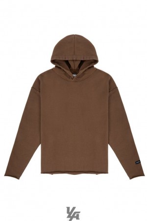 Pánské Svrchní Oblečení YoungLA Anarchy Hoodies Hnědé Blankyt Světle Modré | 310284AQJ