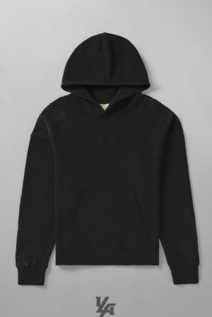 Pánské Svrchní Oblečení YoungLA Autumn Hoodies Černé | 087419QHL