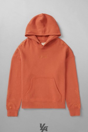 Pánské Svrchní Oblečení YoungLA Autumn Hoodies Oranžové | 297816RBK
