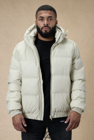 Pánské Svrchní Oblečení YoungLA Brooklyn Puffer Jacket Bílé | 456179NDO