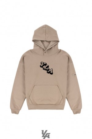 Pánské Svrchní Oblečení YoungLA Campus Hoodies Latte | 729846UNS