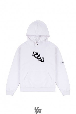 Pánské Svrchní Oblečení YoungLA Campus Hoodies Bílé | 865042BEO