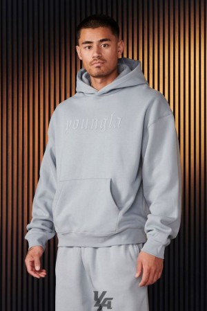 Pánské Svrchní Oblečení YoungLA Cloud 9 Hoodies Blankyt | 407823WBR